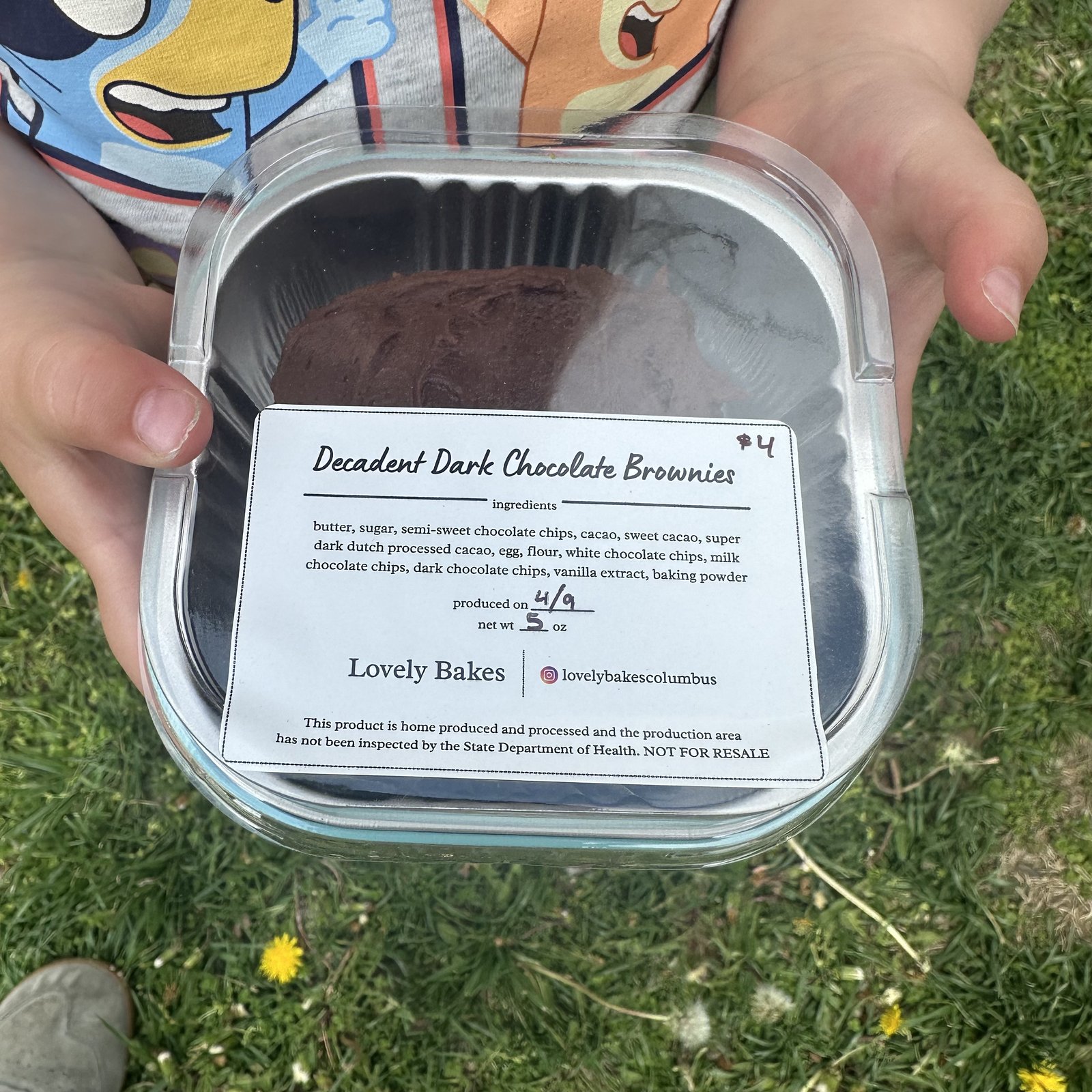 Fudgy dark chocolate brownies